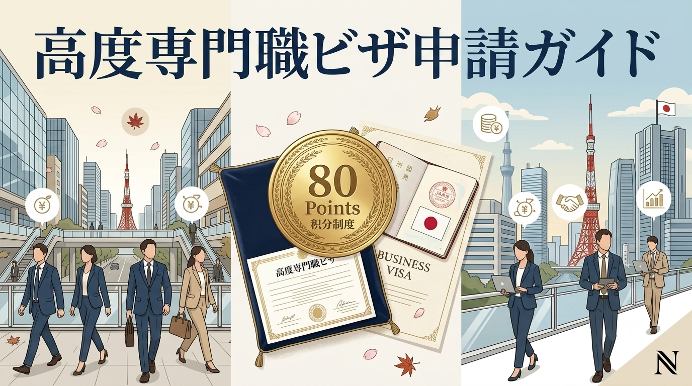 【申請ガイド】高度専門職ビザ|申請条件・メリット・制度のご紹介